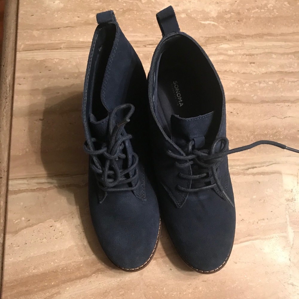 Blue booties